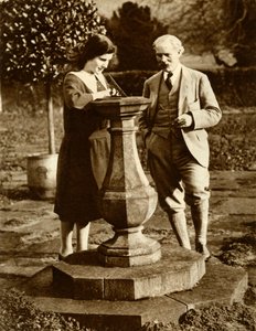 Ramsay MacDonald, First Labour Prime Minister, at Chequers with His Daughter by Unbekannt