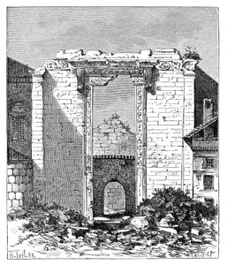 Remains of the Temple of Augustus and Rome, Ankara, Turkey by Unbekannt