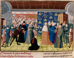 Richard II surrendering the crown