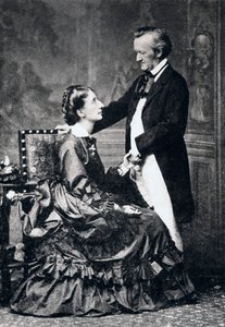 Richard and Cosima Wagner by Unbekannt