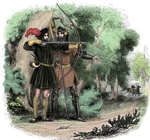 Robin Hood, Legendary English Folk Hero and Outlaw and Champion of the Poor, Early 19th Century