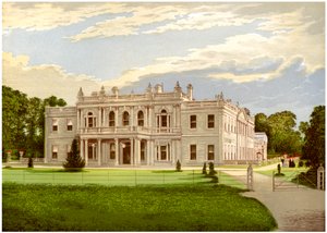 Rolleston Hall, Staffordshire, Home of Baronet Mosley, c1880