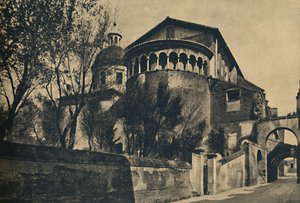 Roma - Clivus Scauri and Apse of the Church of SS. Giovanni and Paolo on the Caelian Hill, 1910