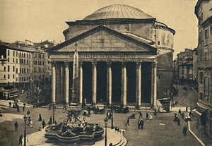 Roma - Pantheon of Agrippa and Fountain of the Rotonda