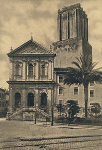Roma - Via Nazionale. Church of St. Catherine and the Tower of the Militie, 1910
