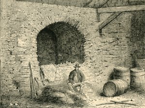 Roman Wall on Tower Hill, c1872