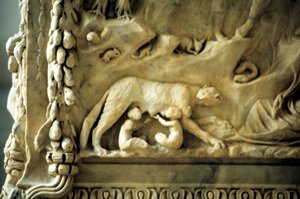 Romulus and Remus Suckling from the She-Wolf