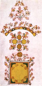 Room painting, Moravia, Czechoslovakia
