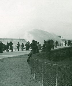 Rough Sea Over the Promenade at Hastings, Sussex, Late 19th-Early 20th Century