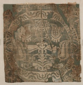 Roundel with Angular Palmette Tree, from a Tunic by Unbekannt