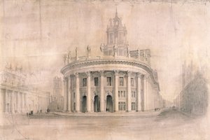 Royal Exchange, London, 1838 by Unbekannt