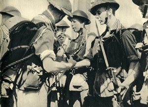 Royal Marines before the invasion of Sicily, World War II