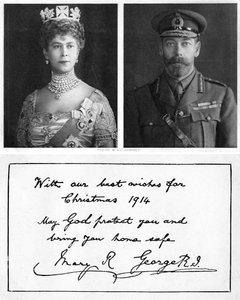 Royal Christmas greeting card to the British troops by Unbekannt