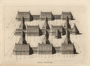 Royal Tents Pitched for the Meeting of King Henry VIII and King Francis I of France Near Ardres 1520 by Unbekannt
