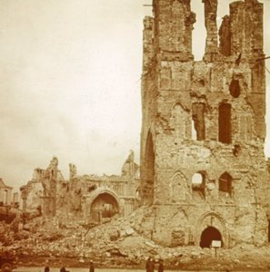 Ruined Cathedral, Ypres, Flanders, Belgium
