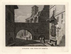 Ruins of the Forum of Nerva, Rome by Unbekannt