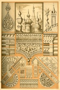 Russian Architectural Ornament and Wood Carving by Unbekannt
