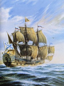 Russian Ship of the Line Poltava, 1712