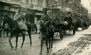 Russian Supply Column at Przemysl, March 1915
