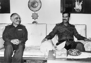 Saddam Hussein and King Hussein of Jordan, Iraq