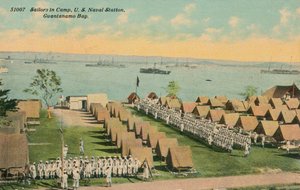 Sailors in Camp, US Naval Station, Guantanamo Bay, c1911 by Unbekannt
