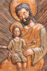Saint Joseph & Jesus statue, Brazzaville, Congo