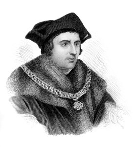 Saint Sir Thomas More, English politician, scholar and martyr, c1850