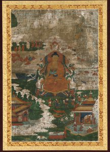 Sakyamuni Enthroned, and Biographical Scenes by Unbekannt