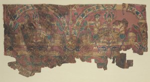 Samite Roundels with Hunters, 800s by Unbekannt