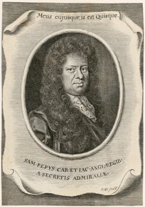 Samuel Pepys, English Clerk of the Acts to the Navy Board, and diarist, 1666 by Unbekannt