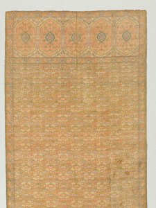 Sash with Floral Field and End Panels on a Gold Ground by Unbekannt