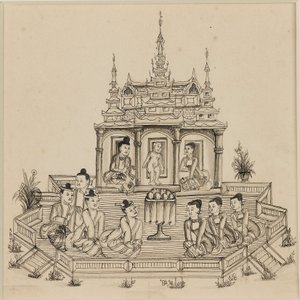 Scene from the Vessantara Jataka, c1880 by Unbekannt