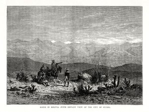 Scene in Bolivia, 1877 by Unbekannt