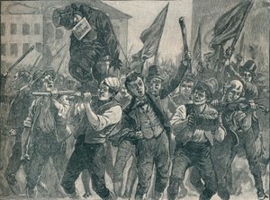 Scene in the Belfast Riots