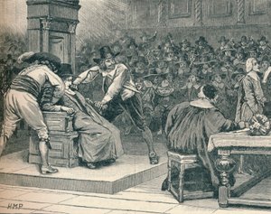 Scene in the House of Commons: the Speaker coerced, 1629 by Unbekannt