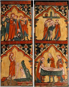 Scenes from the Life of Christ: Arrest of Christ, Christ in Limbo, Descent from the Cross by Unbekannt