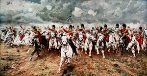 Scotland for Ever, the charge of the Scots Greys at Waterloo, 18 June 1815