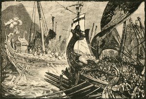 Sea-Fight Between Ptolemy and Demetrius Poliorcetes Off Salamis, 1890