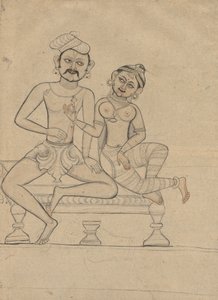 Seated Couple, c. 1800 by Unbekannt