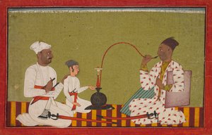 Seated Prince Smoking a Hookah