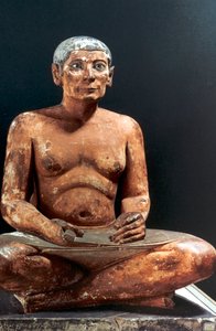 Seated scribe, Ancient Egyptian, 5th Dynasty by Unbekannt