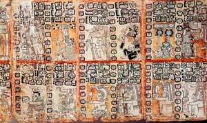 Section from the Mayan Troano Codex by Unbekannt