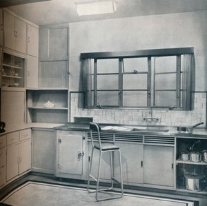Section of a Small Kitchen, Designed by Mrs Darcy Braddell