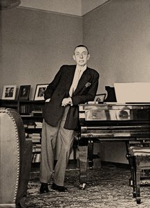 Sergei Rachmaninoff at the Villa Senar by Unbekannt