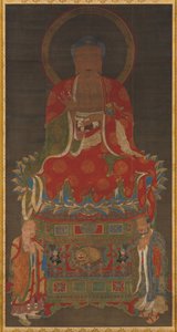 Shakyamuni Triad: Buddha Attended by Manjushri and Samantabhadra
