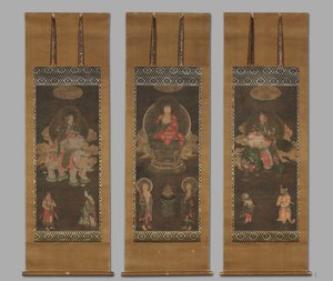 Shakyamuni Triad: Buddha Attended by Manjushri and Samantabhadra by Unbekannt