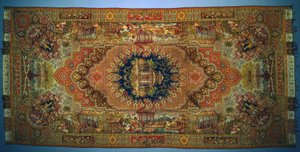Shawl with Genre Scenes, 1875-1899