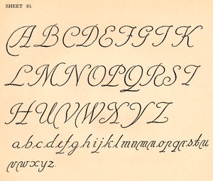 Sheet 10, from a portfolio of alphabets by Unbekannt