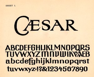 Sheet 1, from a Portfolio of Alphabets by Unbekannt