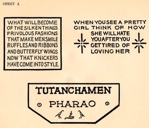 Sheet 2, from a portfolio of alphabets, 1929 by Unbekannt